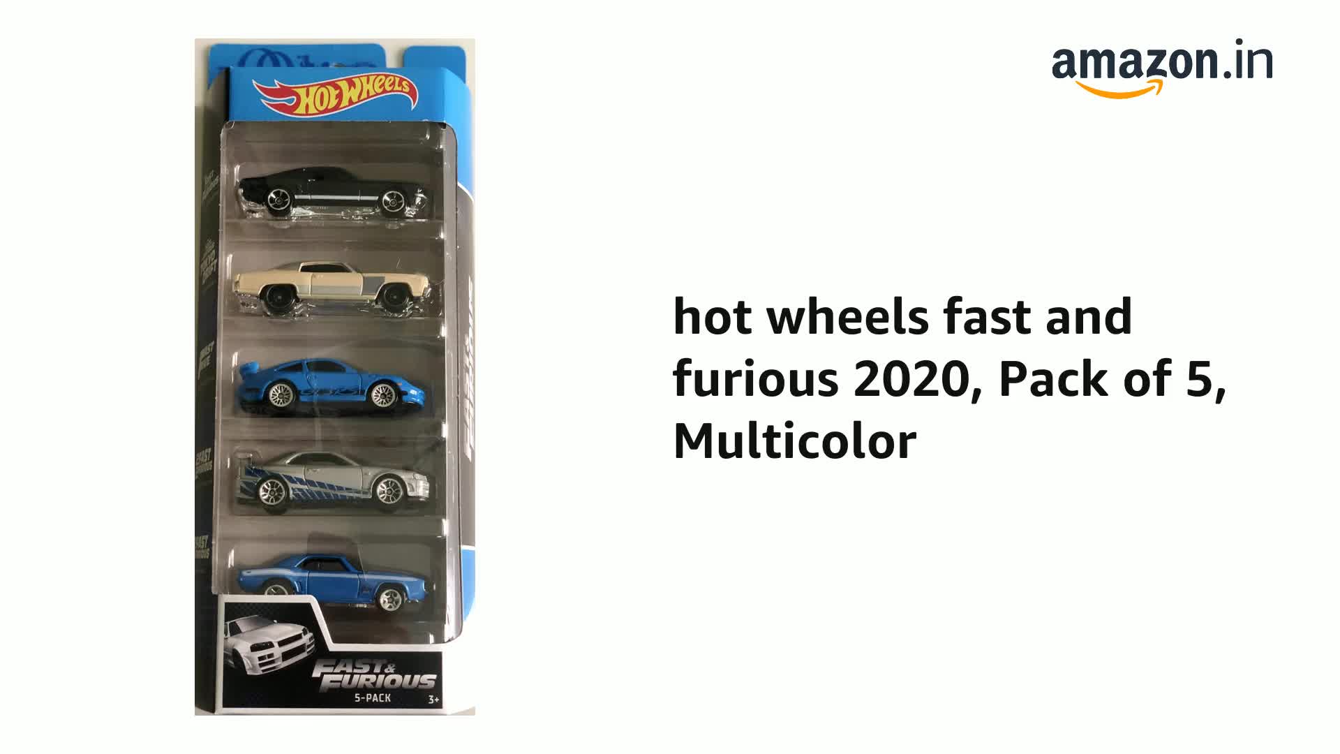 Buy Hot Wheels Fast And Furious 2020, Pack Of 5, Multi color
